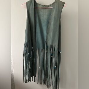 1960’s Fringed Suede Vest with Beaded Details